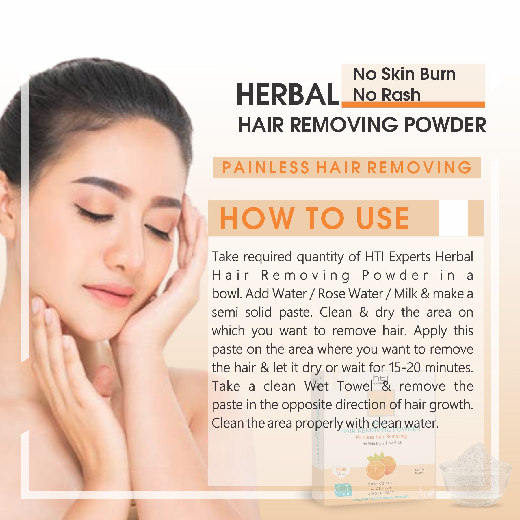 Hair Removing Powder Orange 3