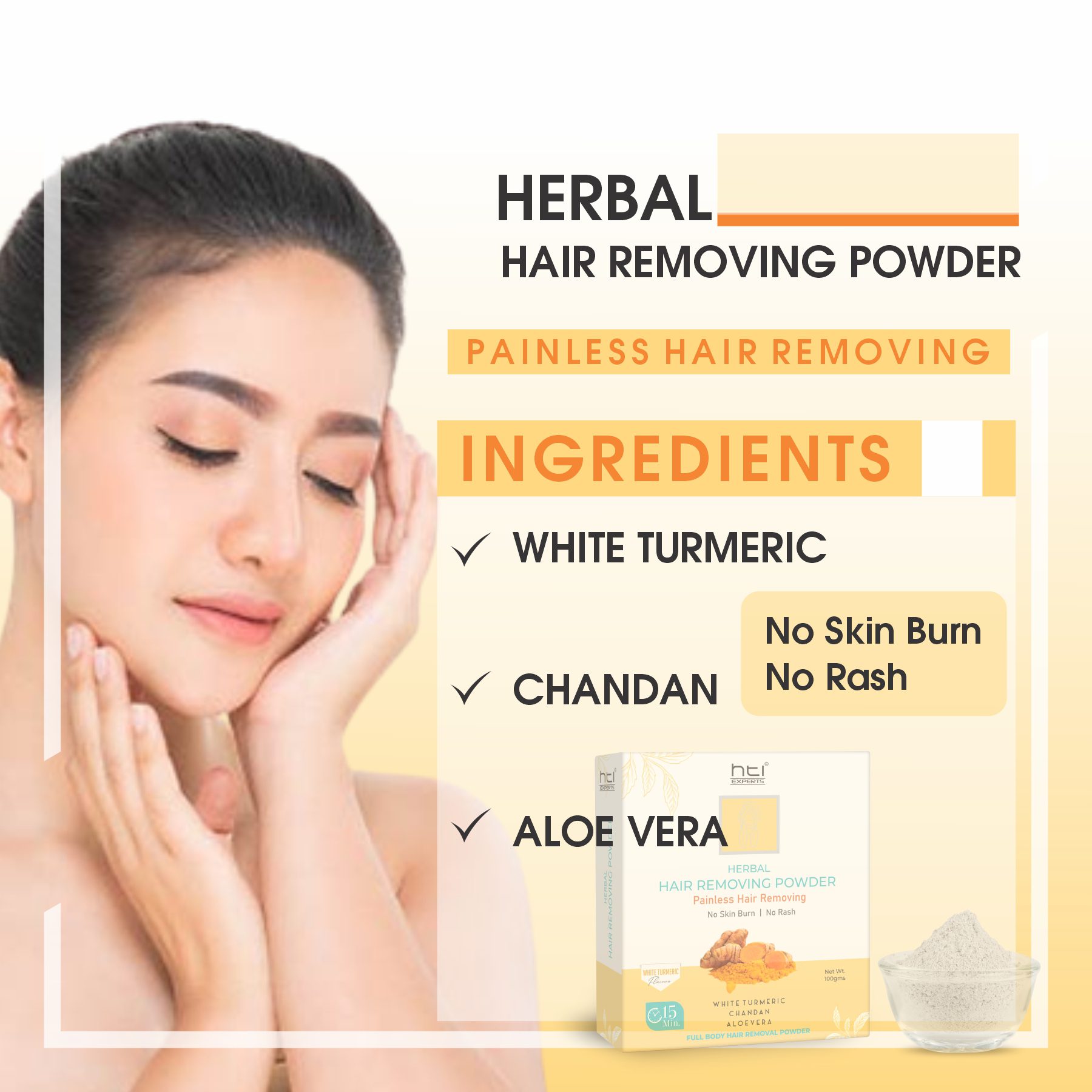 Hair Removing Powder Turmeric 2
